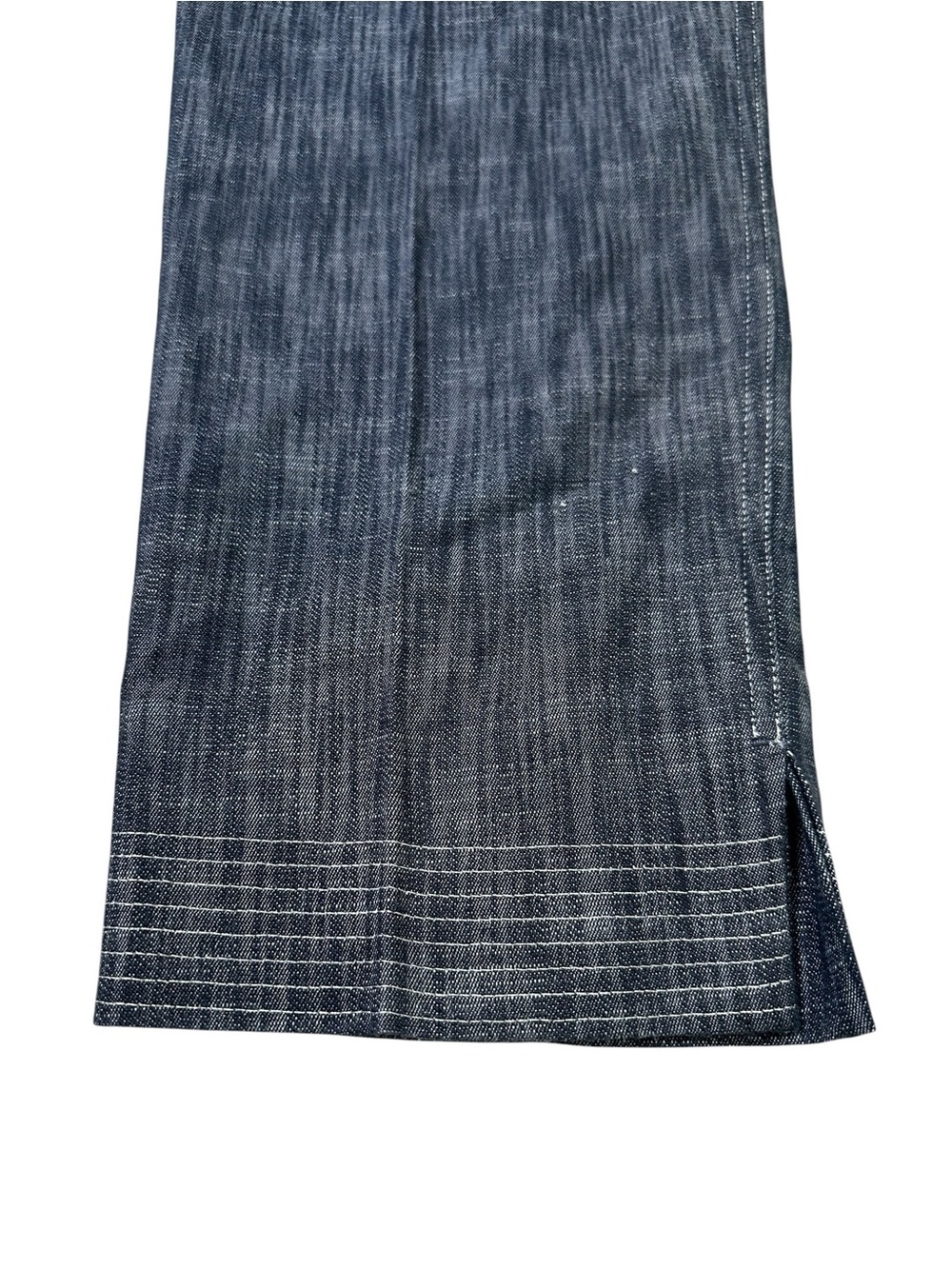 Vintage Oscar by Oscar De La Renta Women’s 12 Dark Chambray Denim Trouser Pant - Picture 9 of 14